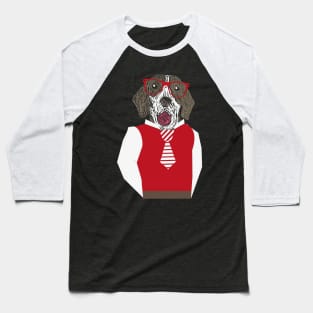 Hipster Dog Baseball T-Shirt